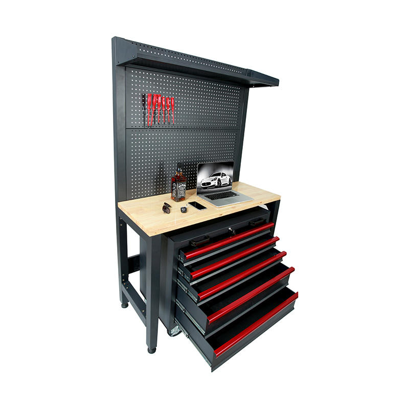 GLG2000 Flexible Mobile Wood Table Budget Garage Storage Cabinet