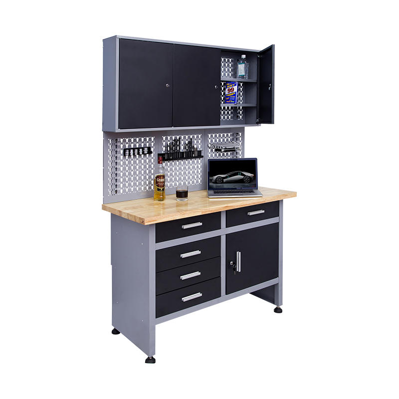 GLG1000 Budget Simple Installation Wooden Countertop Garage Storage Cabinet