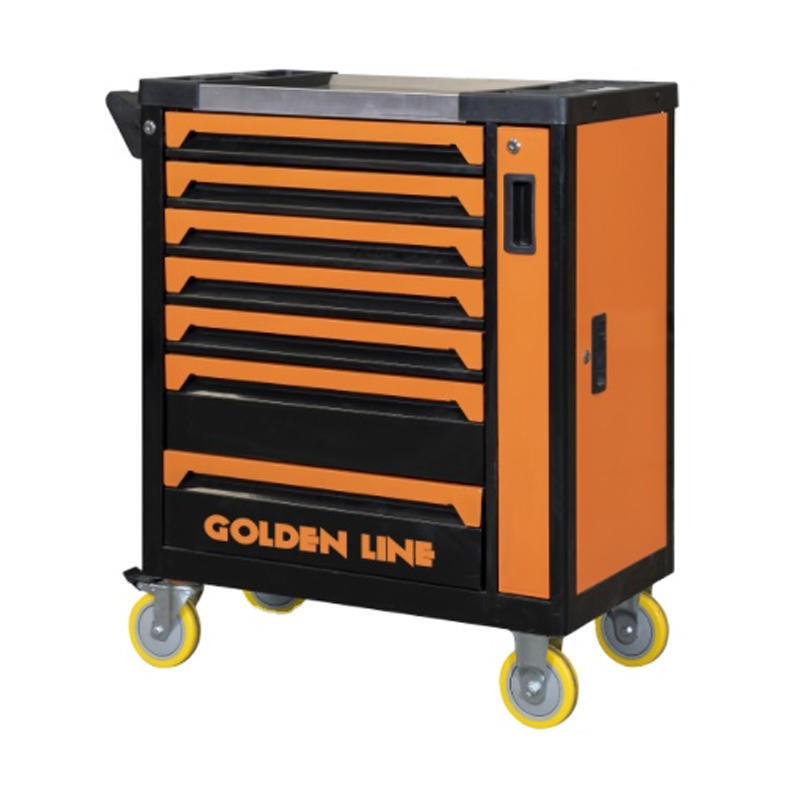 GL3387+Tools 7 Drawers Tool Cabinet Tool Trolley With Casters