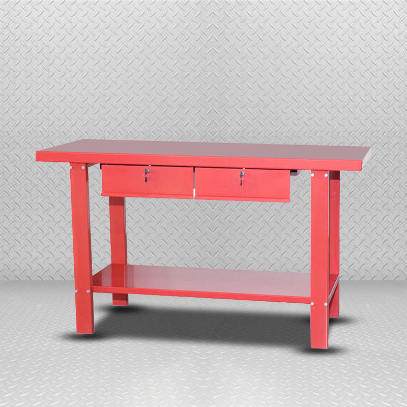 GL201+GL202 Red Durable Work Bench With Drawers