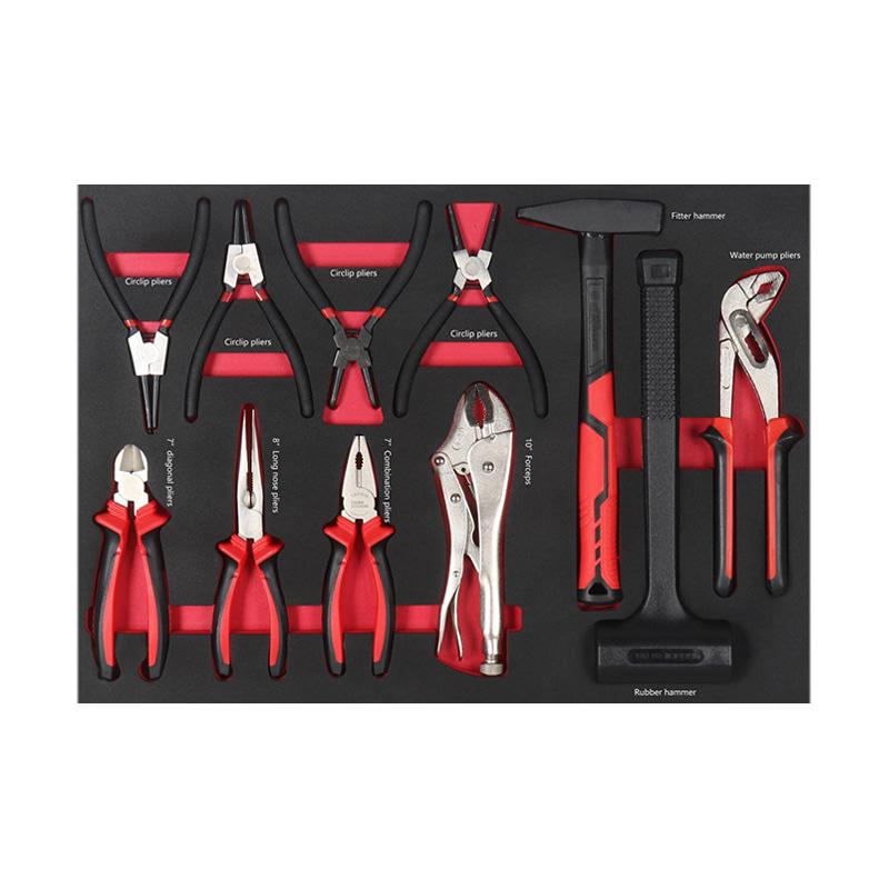 ETT04 11pcs Hardware Hand Tools Car Repair Tool Sets Include Pliers and Hammers