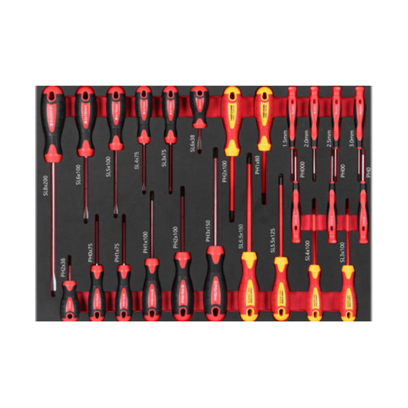 ETT06 22pcs Professional Hand Tools for Household Use Include Screwdriver Sets and Volter Tester 